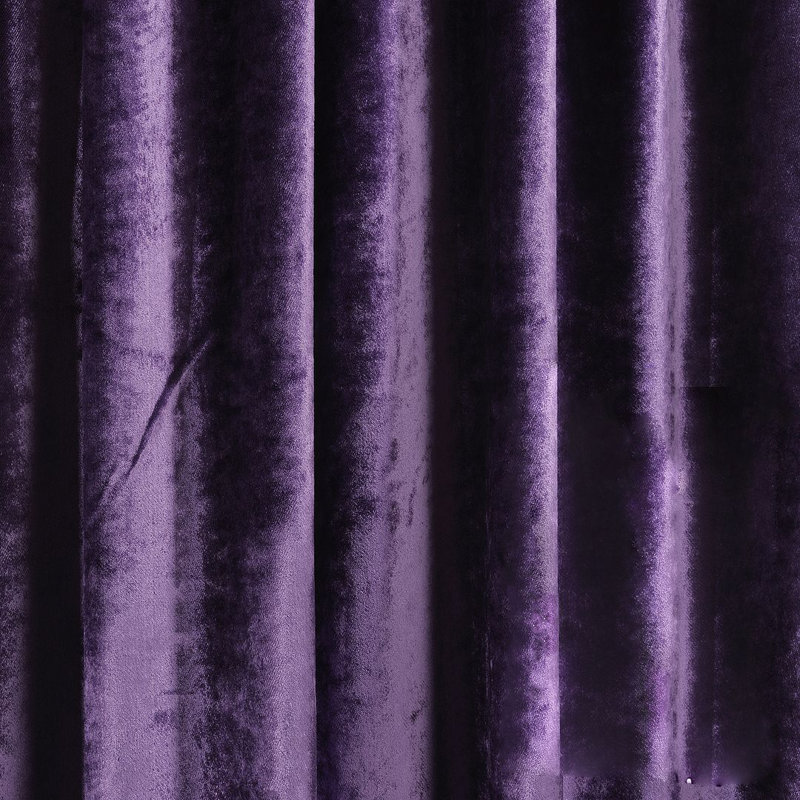 Room Darkening Single Curtain Panel, Purple, 65cm Width x 295cm Drop