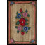 Tapis ivoire en laine crocheté antique