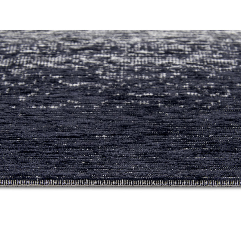 Bila Grey/Black Rug, Rectangular 150 x 220cm