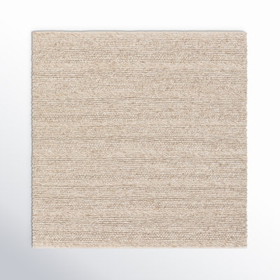 Zekia Cream Hand-Woven Wool Rug