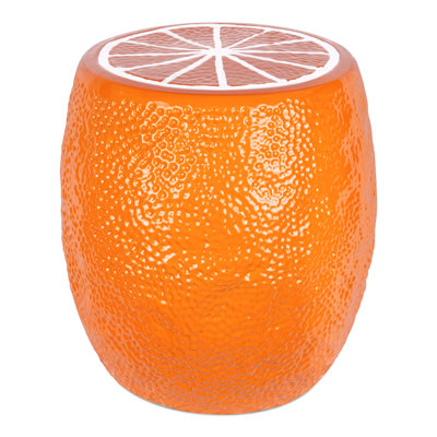 Dopamine colored simulated fruit ceramic stool by Trinx