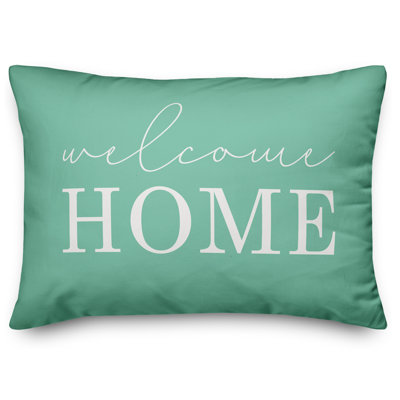 Textual Outdoor Throw Pillow