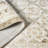 NICOLE MILLER NEW YORK Mirella Distressed Border Indoor Area Rug, Ivory/Beige-2076401824