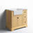 Pardue 36 " W Freestanding Standard Free Standing 1 Single Vanity Bathroom Vanity With Carrara Marble Top-426362570