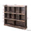 Bibliothèque à 10 tablettes. Rangement avec style. Panneau de particules de 15 mm et panneau de 3 mm Conception. 54,13 "X 11,64" 48,23 Bibliothèque -, pour livres, reliures, photos, objets de collection. Fabrication. Entretien facile.