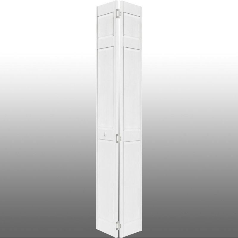 Porte pliante à panneaux en PVC / vinyle avec ensemble de quincaillerie d'installation, 36 po x 80 po