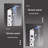 Bathroom Shower Panel Tower System LED Temperature Display Body Massage Jets Shower Set Waterfall Rain Shower Head 6 Functions Temperature-86245690