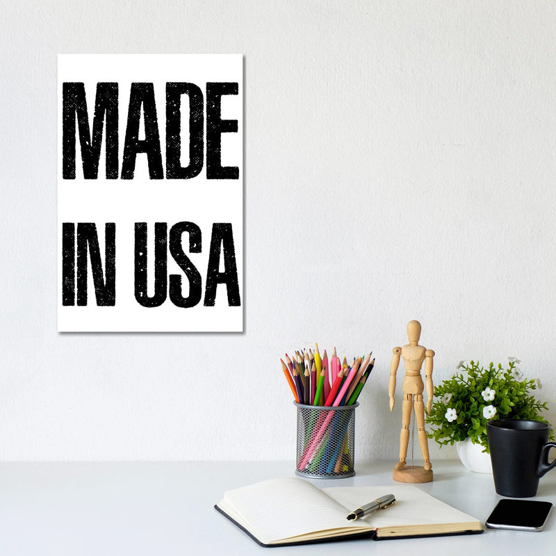 Made In USA by Mirano - Print on Canvas, Wrapped Canvas, 30.48cm H x 20.32cm W x 1.91cm D