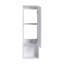 Armoire murale de salle de bain 12 po, portes à fermeture douce, conception à fixation flottante, blanc brillant (emballage Kd)