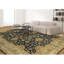Mughal Wool Oriental Area Rug in Beige/Black