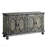 Rustic Gray Finish Console Cabinet