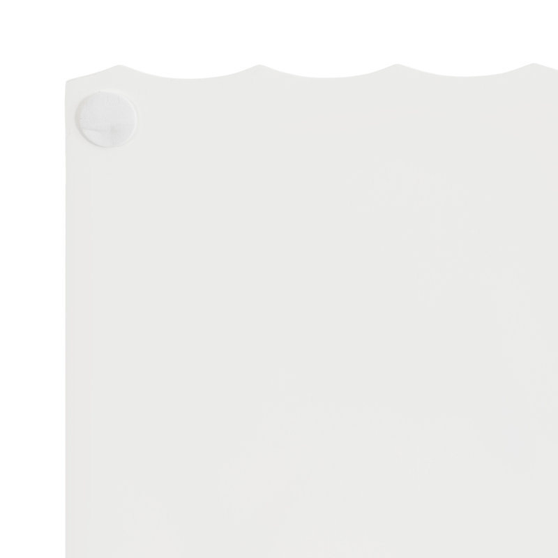 Plateau de service rectangulaire Cardella, Blanc