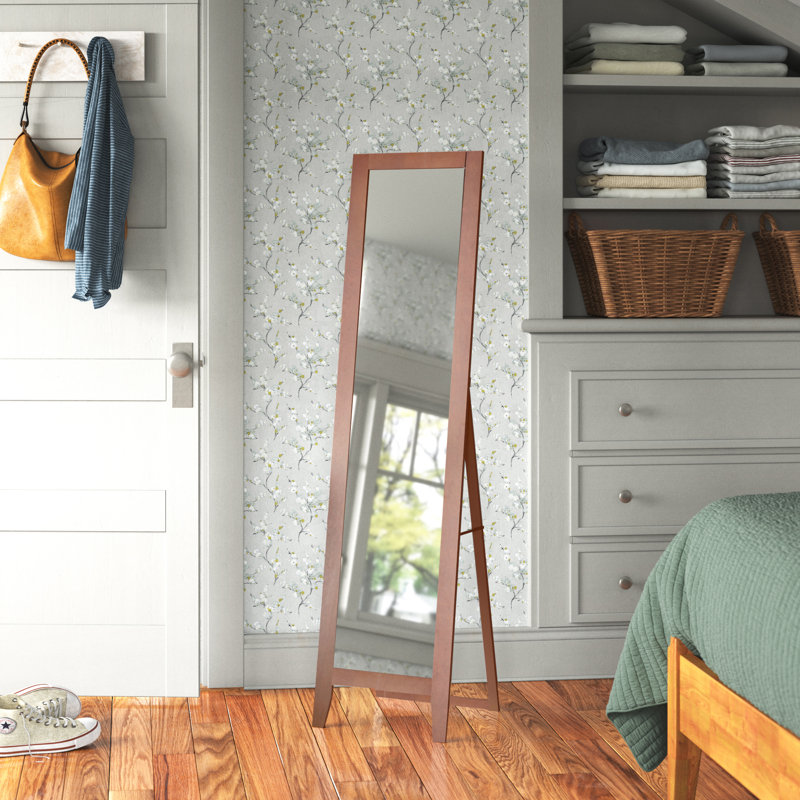 Miroir pleine longueur traditionnel, Brun
