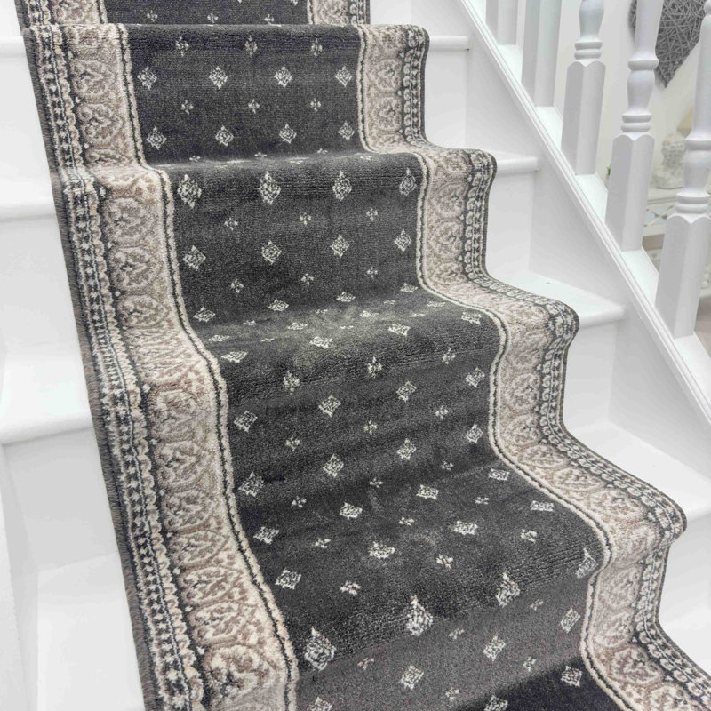 Heirloom Abbey / White Stair Runner – Smooth, Comfortable & Durable Carpet for Stairs & Staircases, Multiple Lengths