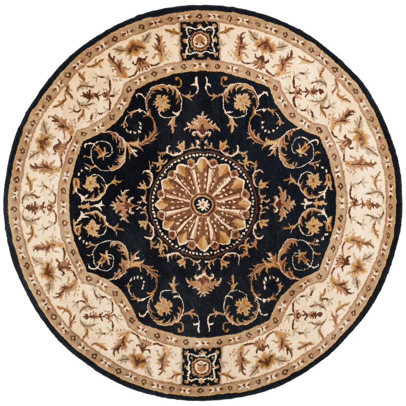 Atlasburg Hand Tufted Wool Oriental Rug, Round 6'
