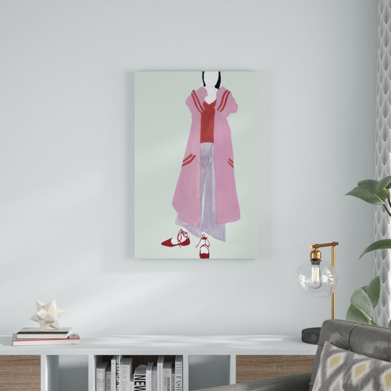 Standing Figure III by Melissa Wang - Painting Print, Wrapped Canvas, 30cm H x 20cm W