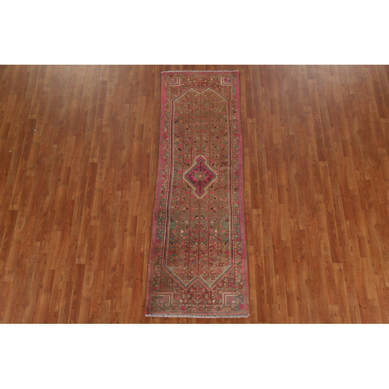 Tapis de couloir géométrique traditionnel 3 x 8