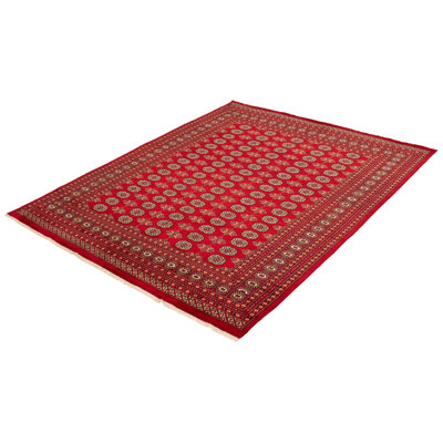 Tapis rouge foncé Finest Peshawar Bokhara 8 pi 1 po x 9 pi 9 po
