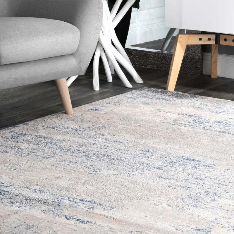 Cassaday Abstract Indoor Rug, Rectangle 6'7" x 9'