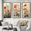 3 pièces sur toile - Botanicals Mid-Century colorés Mid-Century-304786270-304786261