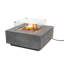Albany 36" Square Gas Fire Pit Table with Glass Windscreen, Burner Lid, & Cover-108682756