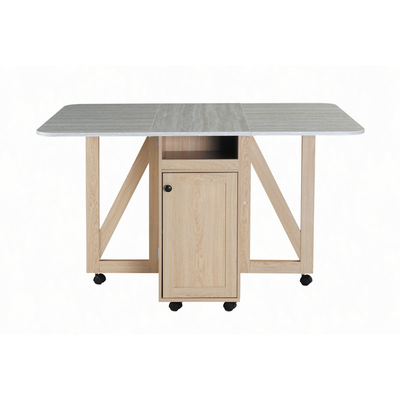 Foldable dining table, Light Oak