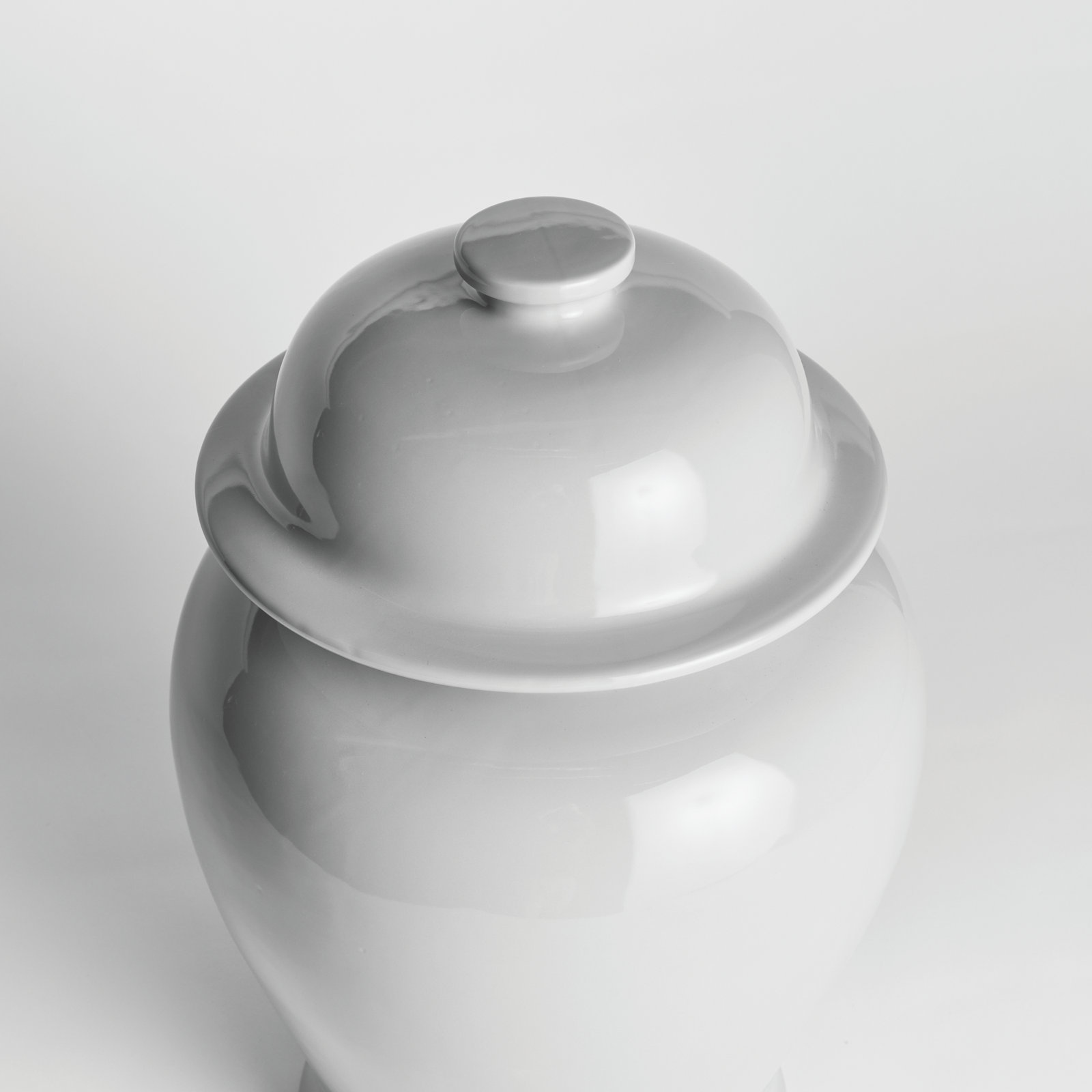 Ricki Ceramic Ginger Jar, White, 13.25"