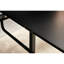 Table carrée à pieds en métal, noir, table de salle à manger moderne avec pieds, Touchpoint