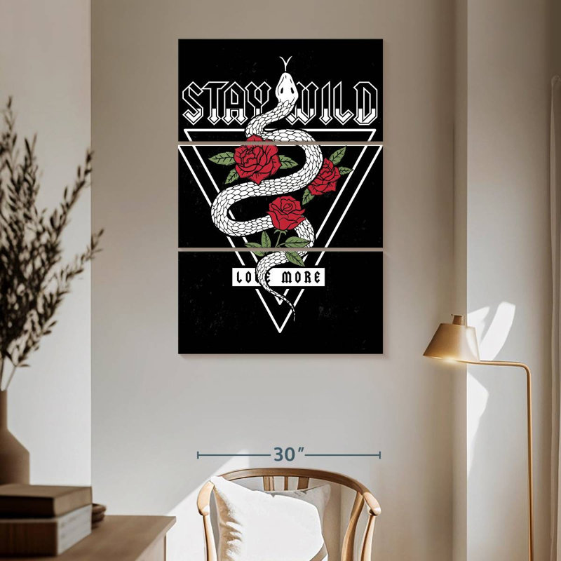 Tergel Stay Wild Poster Quote, 65" H x 42" W