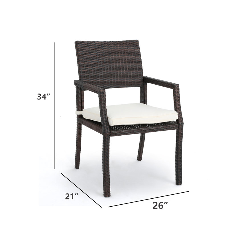 Outdoor Dining Armchair With Cushion