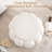 34''W Oversized Upholstered Ottoman Teddy Round Cocktail, Compression Coffee Table & Foot Rest-293487170