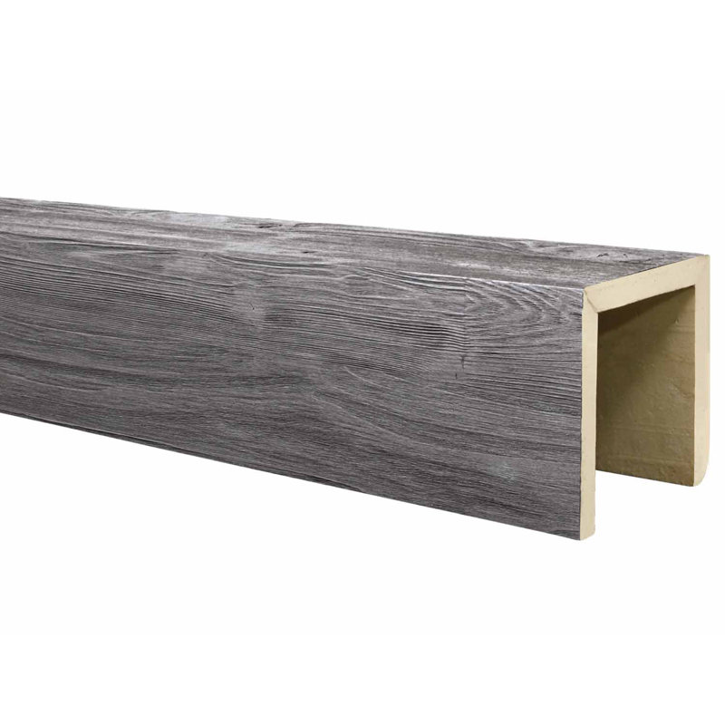 Poutre de plafond River Wood, Gris havre, H 4 po x l 192 po x P 4 po