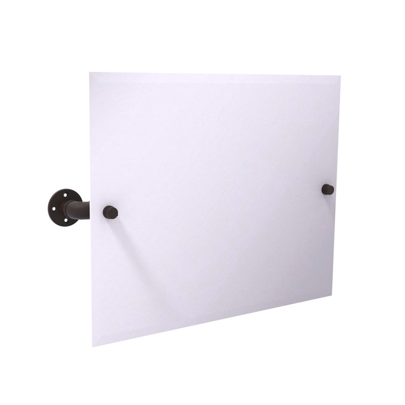 Bayer Flat Wall Mirror, Oil Rubbed Bronze, 26" x 24.5"