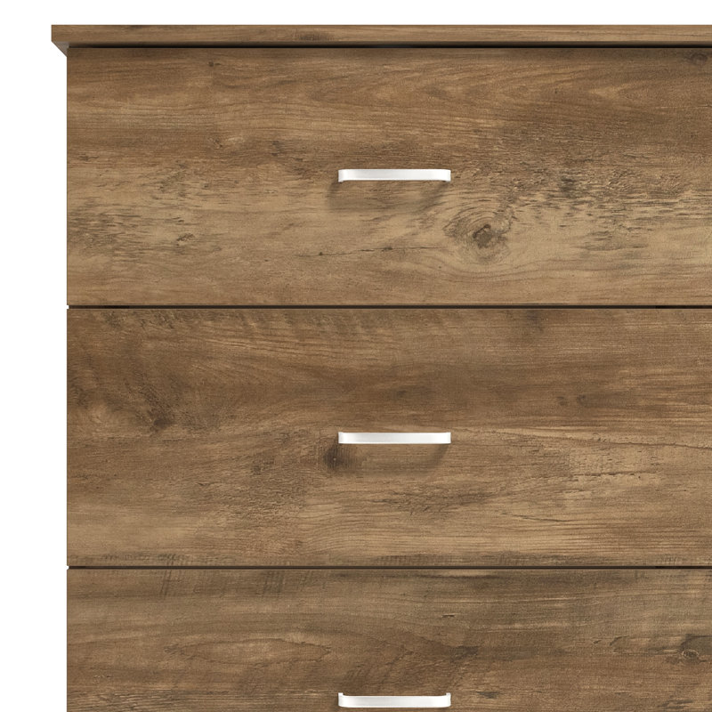 Commode 6 tiroirs Allyannah, Chêne noueux