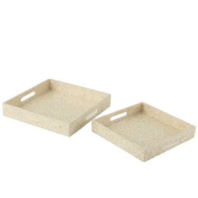 Aaira Solid Wood Decorative Tray