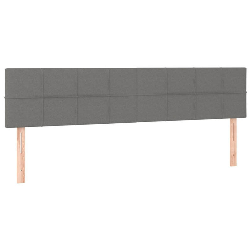 Aveona Headboard, 88cm H x 100cm W x 5cm D, Dark Grey Fabric