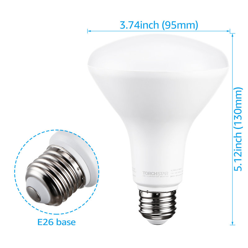 BR30 LED Dimmable Light Bulb 11W (65W Equiv.), 3000K Warm White E26/Medium (Standard) Base
