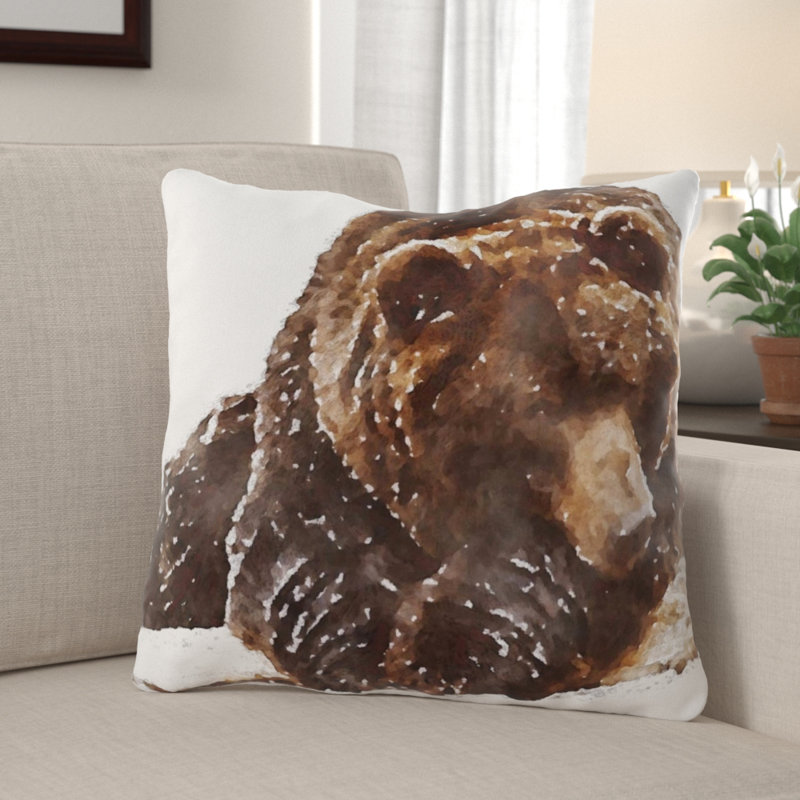 Outdoor Reversible Throw Pillow, Microsuede, Indoor 
