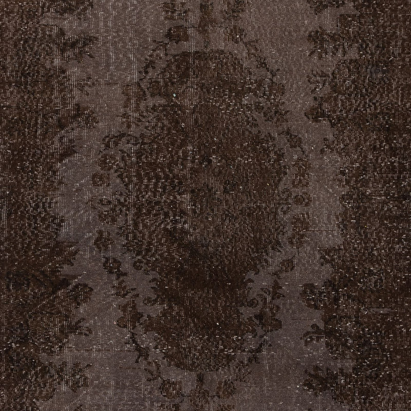 Tapis turc moderne fait à la main 5,7 x 9 pi avec motif en médaillon