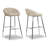 Uzair Upholstered Counter Stool with Metal Frame