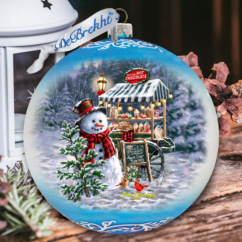 5.5'' Glass Disney/Pixar Ball Ornament, Snowmen 1