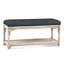 Summer Retreat Wicker Shelf Storage Bench-71425151-86505847