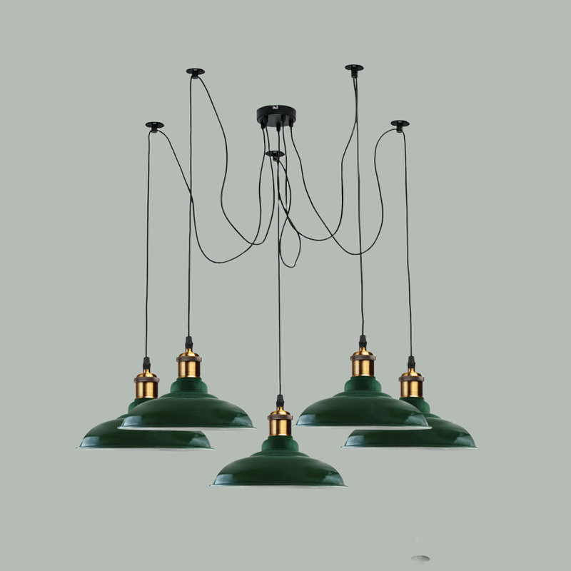 London 5 - Light Pendant, Green