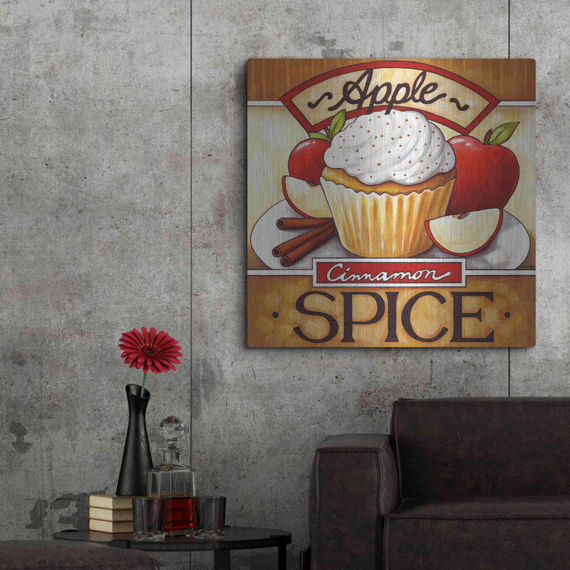 «Cupcake Apple Cinnamon Spice» par Cathy Horvath, H 36 po x l 36 po