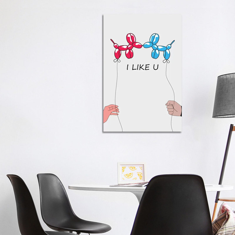 I Like U II by Mark Ashkenazi - Wrapped Canvas Print, 101.6 cm H x 66.04 cm W x 3.175 cm D