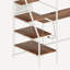 Lit mezzanine simple en métal pour la chambre à coucher - blanc, charge intégrée, lumières à DEL, dortoir blanc robuste-2106556435