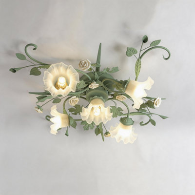 Glass Semi Flush Mount
