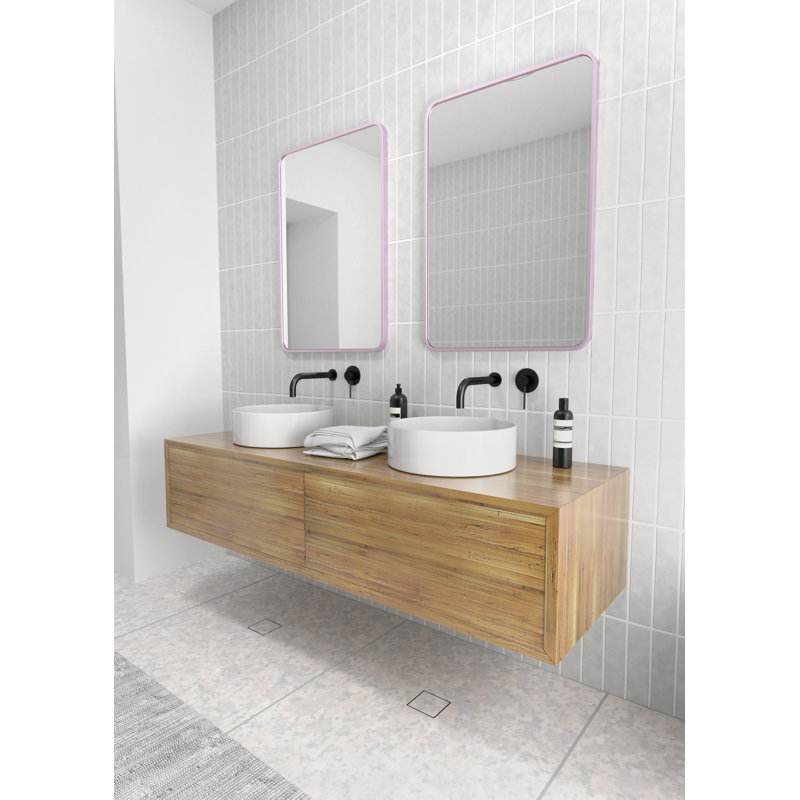 Trinity Metal Mirror, Pink