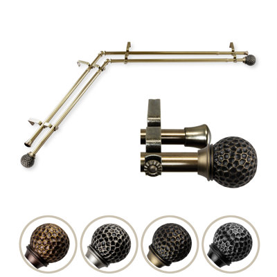 Steel Adjustable Double Curtain Rod