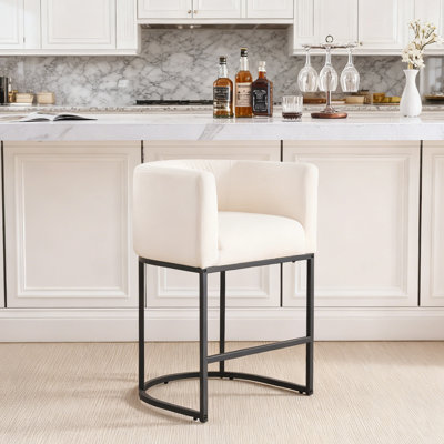 26" Upholstered Counter Height Bar Stool